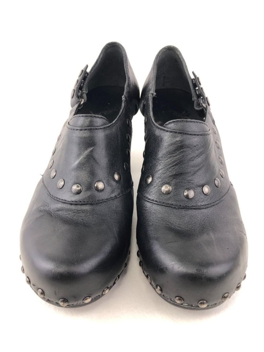 Dansko Ryder Black Full-Grain Leather Studded Clogs EUR 40 - Picture 4 of 15